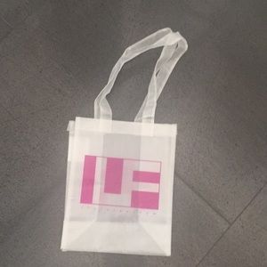 🔴 LF Stores shopping bag. 10"x8". Opaque white.